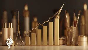 تصویر مفهومی مدیریت مالی سالن زیبایی