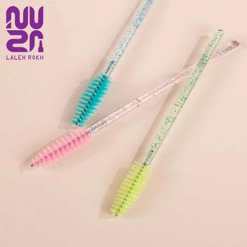 50Pcs Disposable Handle Eyelash Brush (2) بسته 50 عددی براش مژه دسته گیلتری یک بار مصرف شیگلم | 50Pcs Disposable Handle Eyelash Brush - تصویر 1