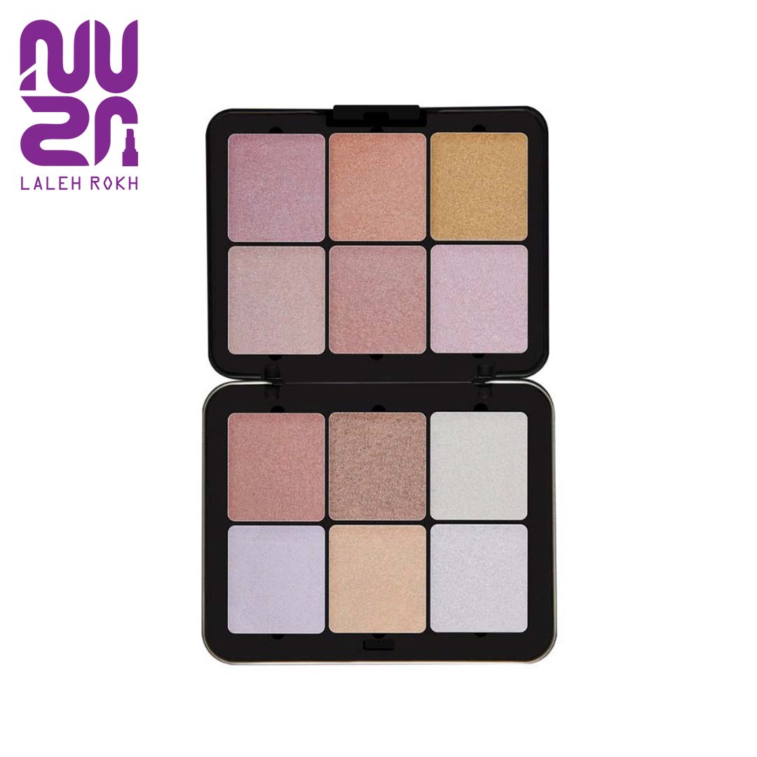 forever52 Highlighter glow powder palette پالت هایلایتر پودری 12 رنگ فوراور52 | forever52 Highlighter glow powder palette - تصویر 1