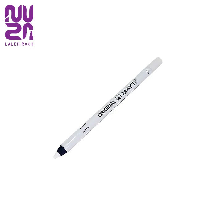 مداد سفید شمعی ضد اب مایتی مداد سفید شمعی ضد اب مایتی | Mayti white eyeliner pencil-super waterproof - تصویر 1
