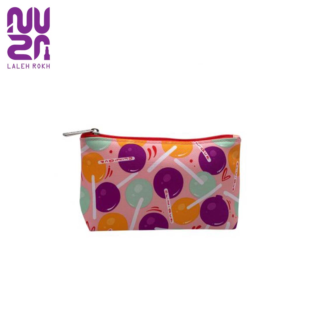 Clinique Makeup Bag کیف ارایشی رنگی رنگی کلینیک | Clinique Makeup Bag - تصویر 1