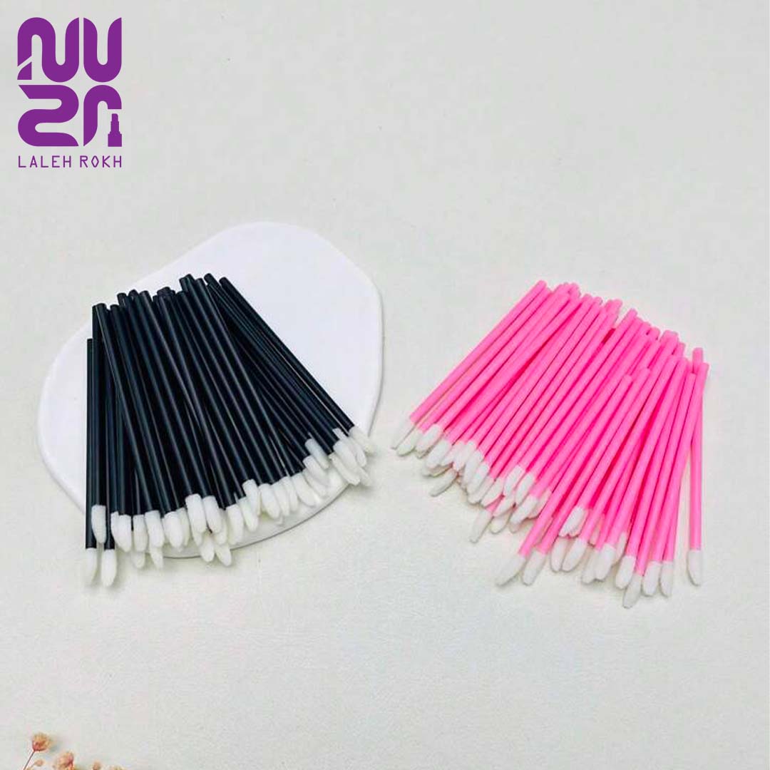 Sheglam 100Pcs Disposable Lip Brush بسته 100عددی براش لب یک بار مصرف شیگلم (مشکی و صورتی) | Sheglam 100Pcs Disposable Lip Brush - تصویر 1