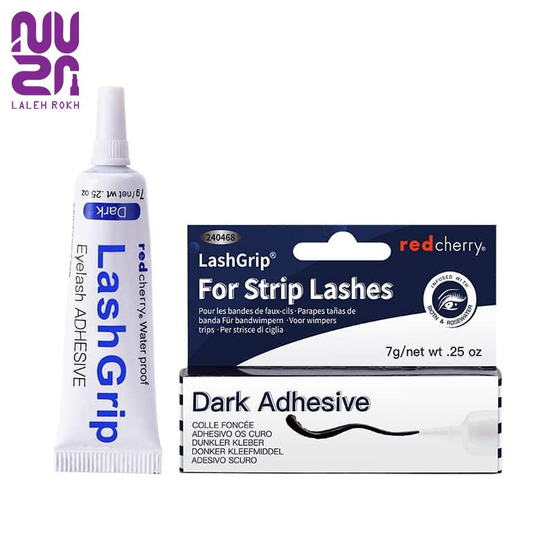 Red cherry black lash grip for strip lashes 7g چسب مژه مشکی رد چری 7گرم|Red cherry black lash grip for strip lashes 7g - تصویر 1