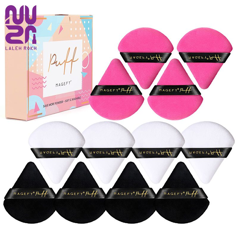 Sheglam puff magefy save more powder soft and washable پک پد مثلثی 12 عددی شیگلم |Sheglam puff magefy save more powder soft and washable - تصویر 1
