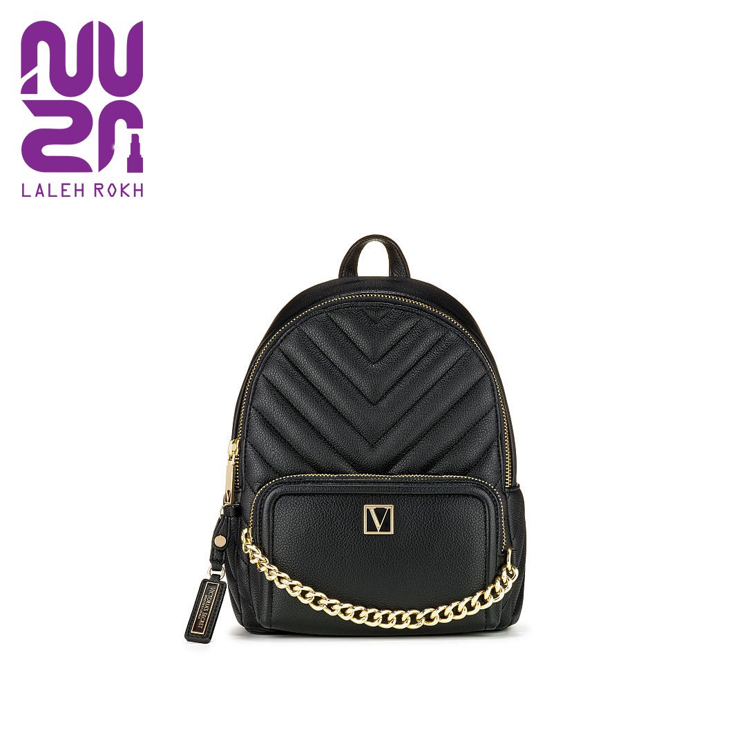 VICTORIA SECRET BACKPAK کوله پشتی سایز کوچیک ویکتوریا سیکرت مشکی|victoria secret small backpack BLACK - تصویر 1