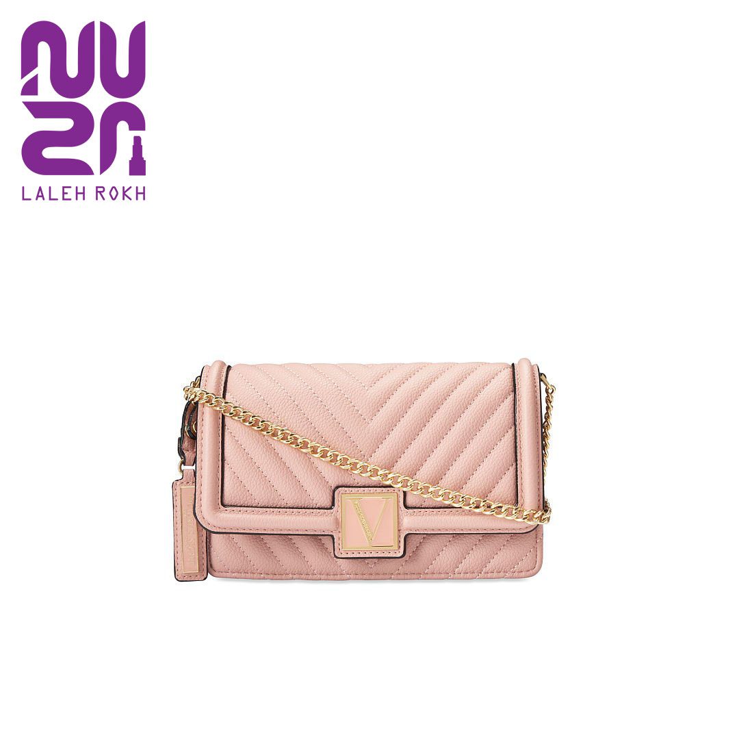 victoria secret mini shoulder bag کیف بندی دوشی مینی ویکتوریا سیکرت صورتی|victoria secret mini shoulder bag - تصویر 1