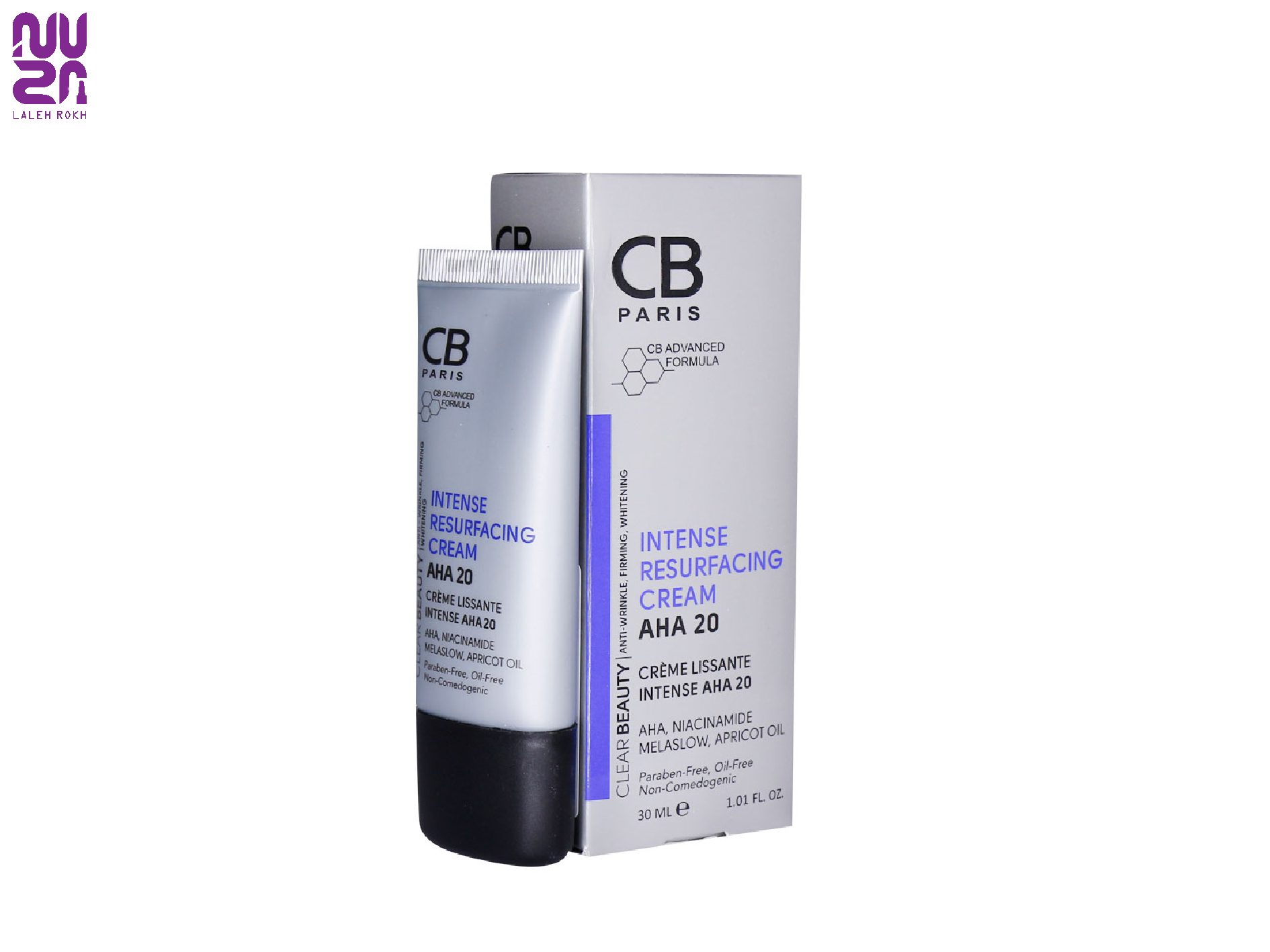 Cb Paris Resurfacing Cream Plus Aha 20 Percent 30ml کرم لایه بردار AHA 20 درصد سی بی پاریس | Cb Paris Resurfacing Cream Plus Aha 20 Percent 30ml - تصویر 1