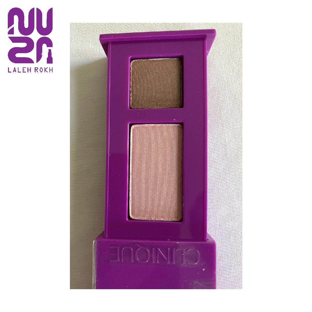 Clinique All About Shadow Duo Eyeshadow - 14 STRAWBERRY FUDGE DUO سایه چشم مینی کلینیک مدل ال ابوت شادو رنگ استرابری فاج (از ست جدا شده) | Clinique All About Shadow Duo Eyeshadow - 14 STRAWBERRY FUDGE DUO - تصویر 1