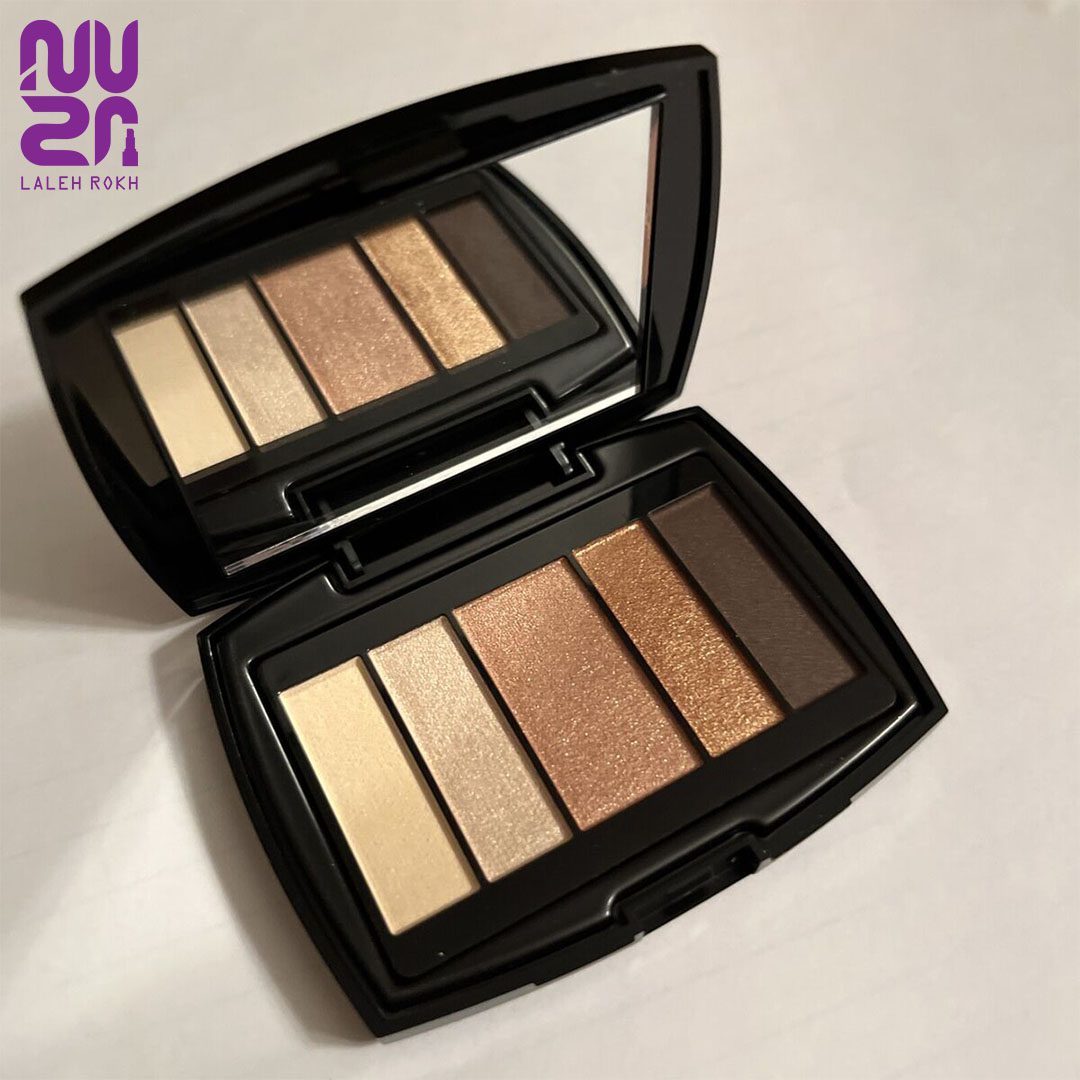 Lancome color design mini palette eyeshadow french riviera warm پالت مینی سایه چشم وارم لانکوم 2گرم|Lancome color design mini palette eyeshadow french riviera warm - تصویر 1