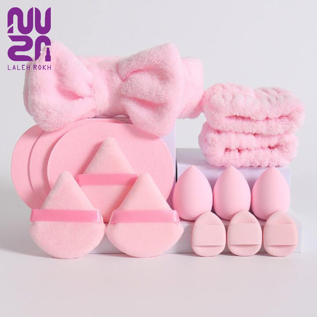 Shein pack of blender, pad and headband 15 پک 15عددی پد و بلندر و هدبند شین |Shein pack of blender pad and headband 15 - تصویر 1