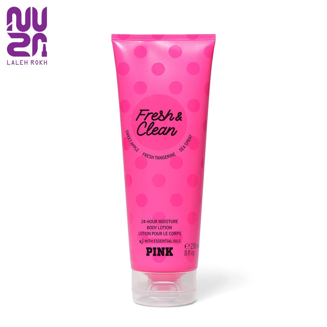 Victoria’s Secret fresh and clean Body lotion 236 ml لوسیون فرش و کلین از کالکشن پینک ویکتوریا سکرت 236میل|Victoria’s Secret fresh and clean Body lotion 236 ml - تصویر 1