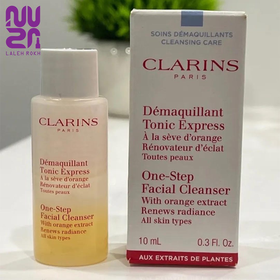 Clarins Tonic One Step Facial Cleanser10ml تونر پاک کننده وان استپ مناسب انواع پوست کلارنس 10میل|Clarins Tonic One Step Facial Cleanser10ml - تصویر 1