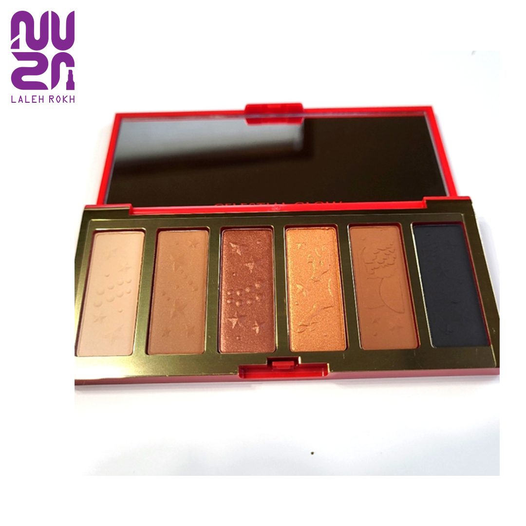 ESTEE LAUDER 6 color celestial glow Eye Shadow Palette پالت سایه 6 رنگ مسافرتی استی لادر رنگ سلستیال گلو ( بدون جعبه) | ESTEE LAUDER 6 color celestial glow Eye Shadow Palette - تصویر 1
