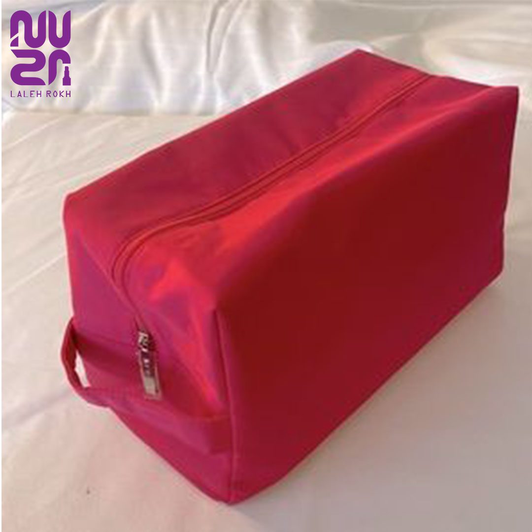 clinique makeup bag pink1 کیف آرایشی صورتی کلینیک|clinique makeup bag pink - تصویر 1