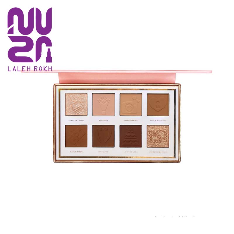 briide to be پالت سایه 8 رنگ پی لوییس کالکشن لاو تیپس رنگ براید تو بی | PLouise Love Tapes Palette - Bride to be - تصویر 1
