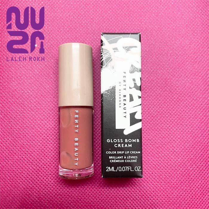 Fenty beauty gloss bomb cream 02 mini 2ml لیپ گلاس مینی فنتی بیوتی رنگ فنتی گلو 02 کرمی 2 میل | Fenty beauty gloss bomb cream 02 mini 2ml - تصویر 1