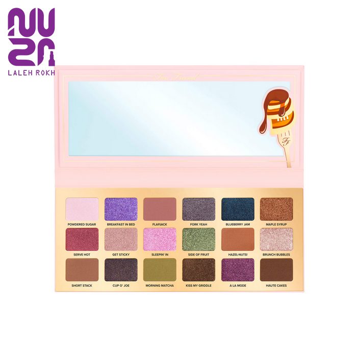 too faced maple syrup pancakes eyeshadow palette پالت سایه چشم میپل سوراپ پنکیکز توفیسد | too faced maple syrup pancakes eyeshadow palette - تصویر 1