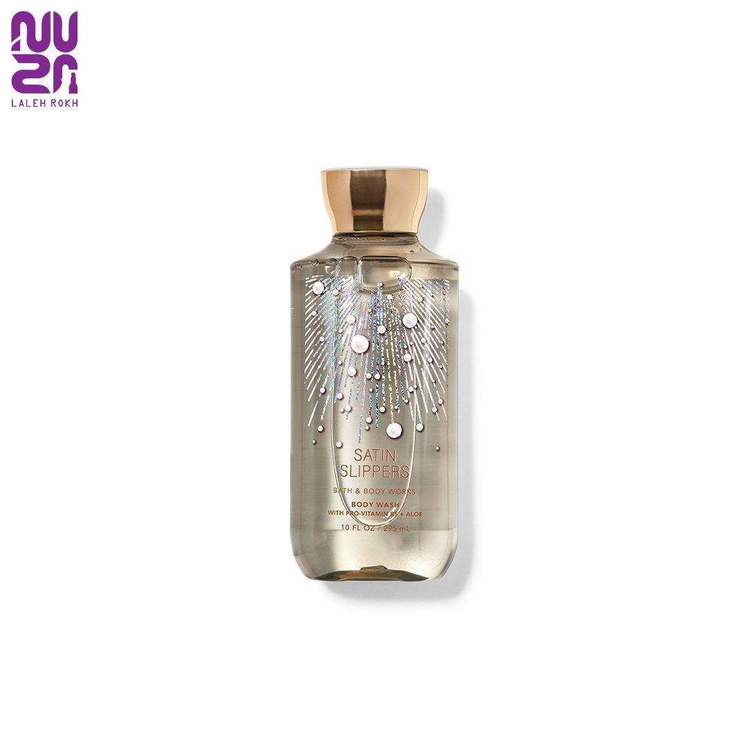 Bath and Body Satin slippers shower gel 295ml شامپو بدن ساتین اسلیپرز بث اند بادی 295میل | Bath and Body Satin slippers shower gel 295ml - تصویر 1