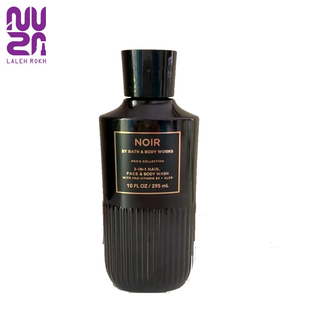 Bath and body noir hair,face,&body wash295ml شامپو 3کاره صورت و بدن و مو نوآر بث اند بادی 295میل|Bath and body noir hair,face,&body wash295ml - تصویر 1