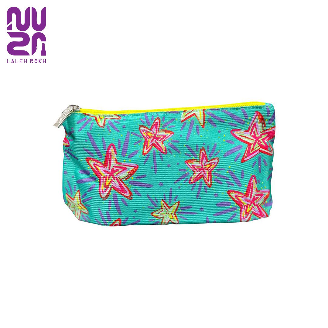 Clinique Green Makeup Bag کیف ارایشی سبز طرح ستاره کلینیک | Clinique Green Makeup Bag - تصویر 1