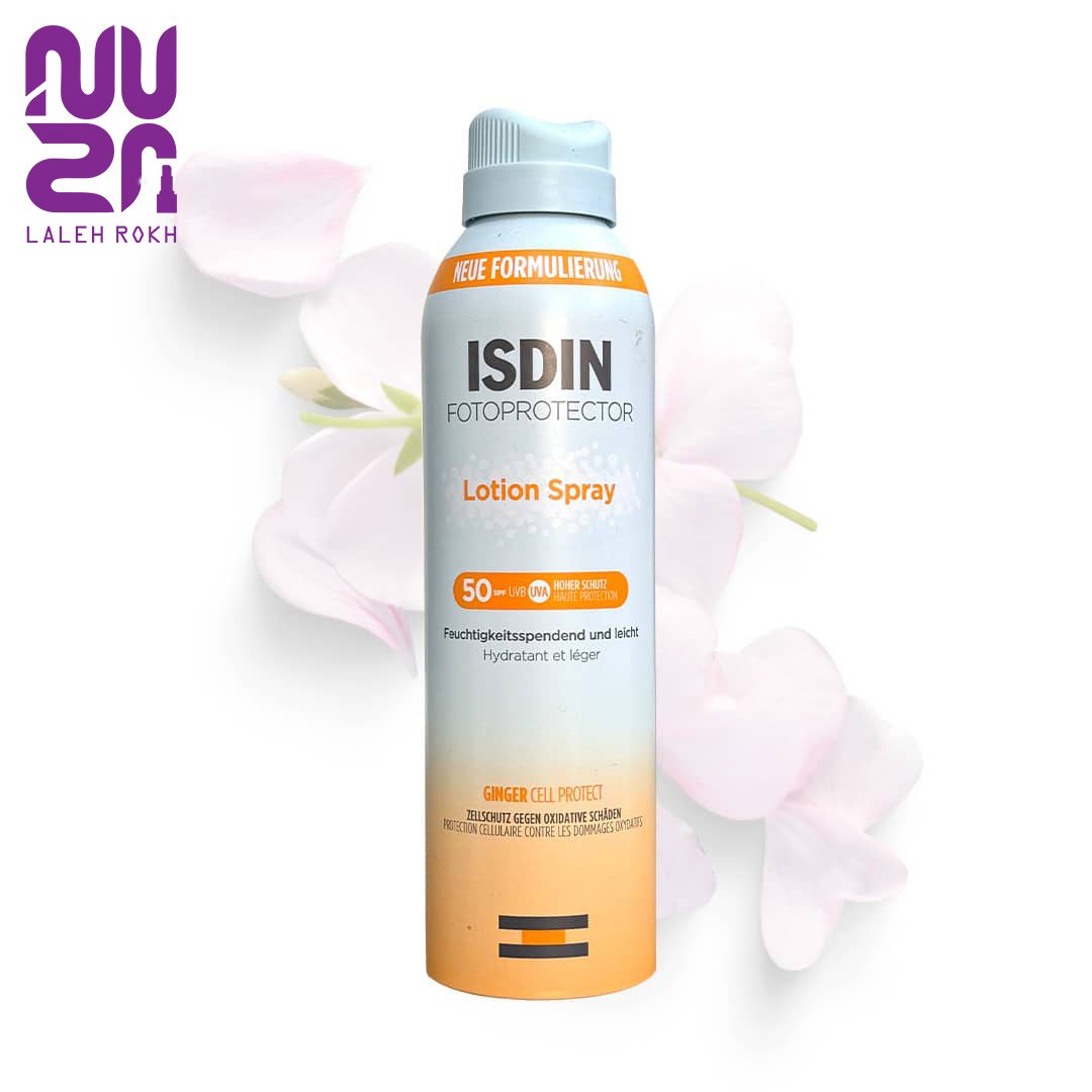 Isdin fotoprotector lotion spray SPF 50 250ML لوسیون دارای spf ایزدین فتوپروتکتور