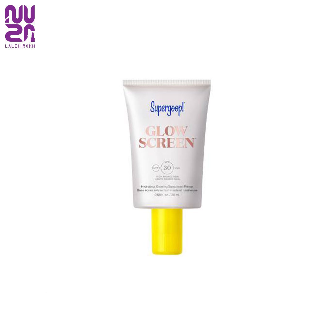 supergoop glow screen hydrating sunscreen primer 20ml spf30 پرایمر ضد آفتاب دار با اس پی اف 30 سوپرگوپ 20میل|Supergoop glow screen hydrating sunscreen primer 20ml spf30 - تصویر 1