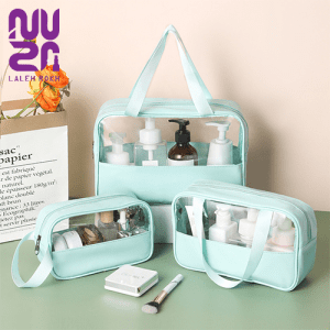 واش بگ نیمه شفاف تک زیپ سبز | Green wash bag