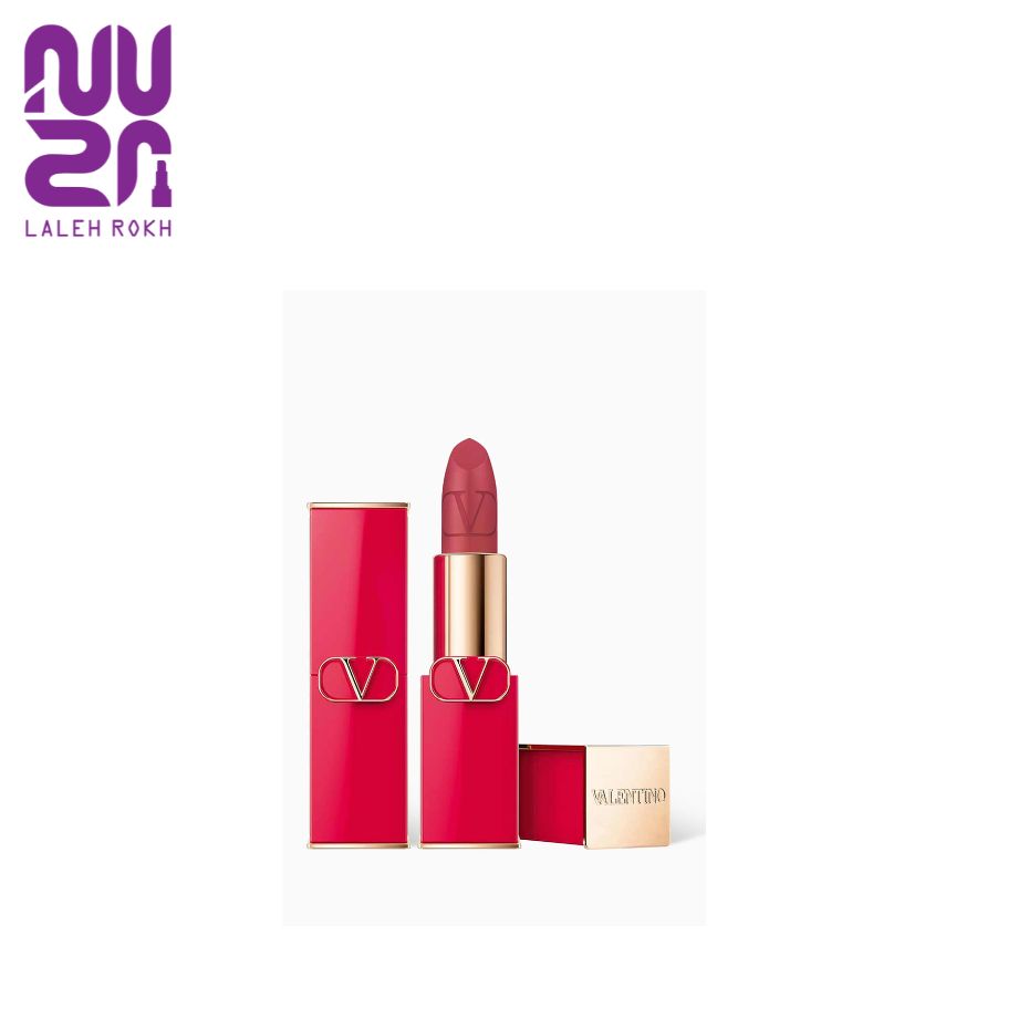 110R رژ لب جامد مدل روسو ولنتینو | Valentino rosso striking matte lip color - Image 1