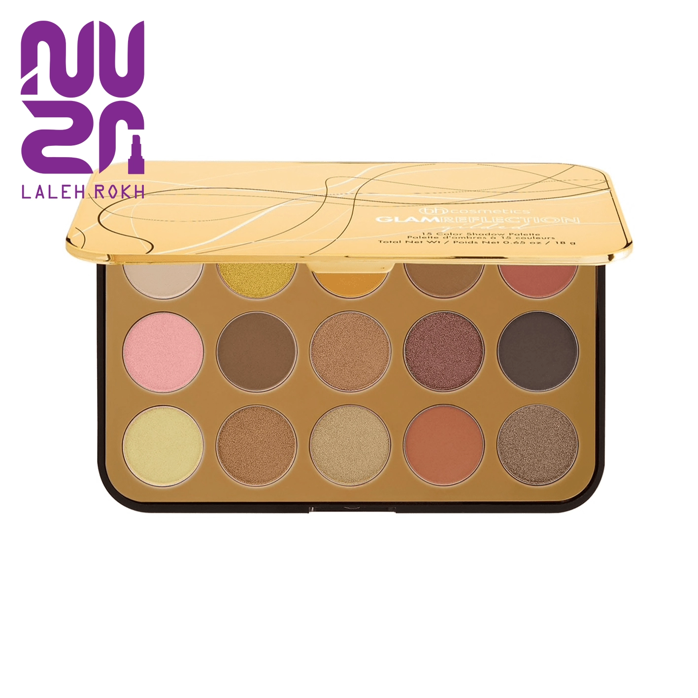 BH COSMETIC glam reflection 15 color shadow palette سایه چشم 15 رنگ گلم ریفلکشن بی اچ کازمتیک | BH COSMETIC glam reflection 15 color shadow palette - تصویر 1